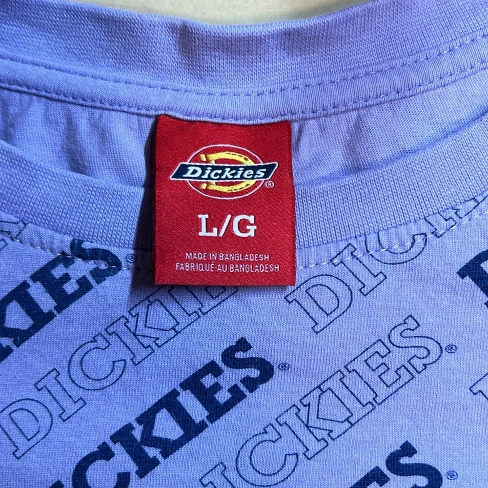 Dickies Logo Cropped Top Short Sleeve Size Large - Picture 6 of 9